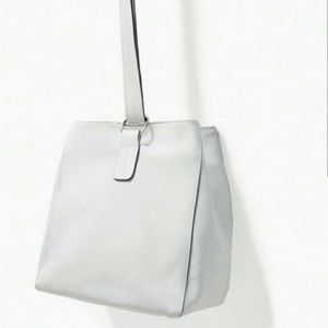 Zara leather bucket bag